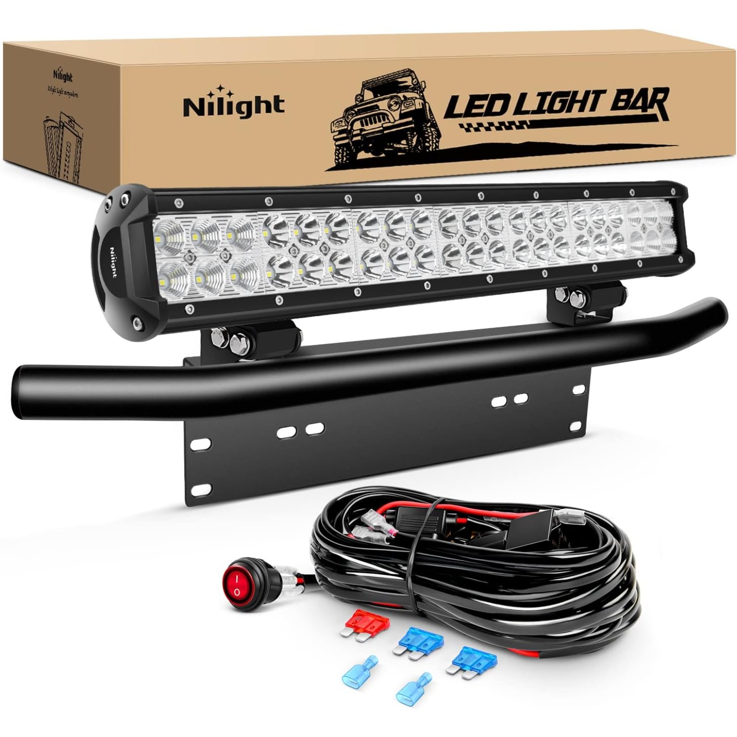 Nilight 20-calowa listwa świet – Flood Tray Table recenzja i cena